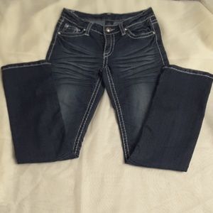 women's Jeans size 6  blue  embellished at the pockets